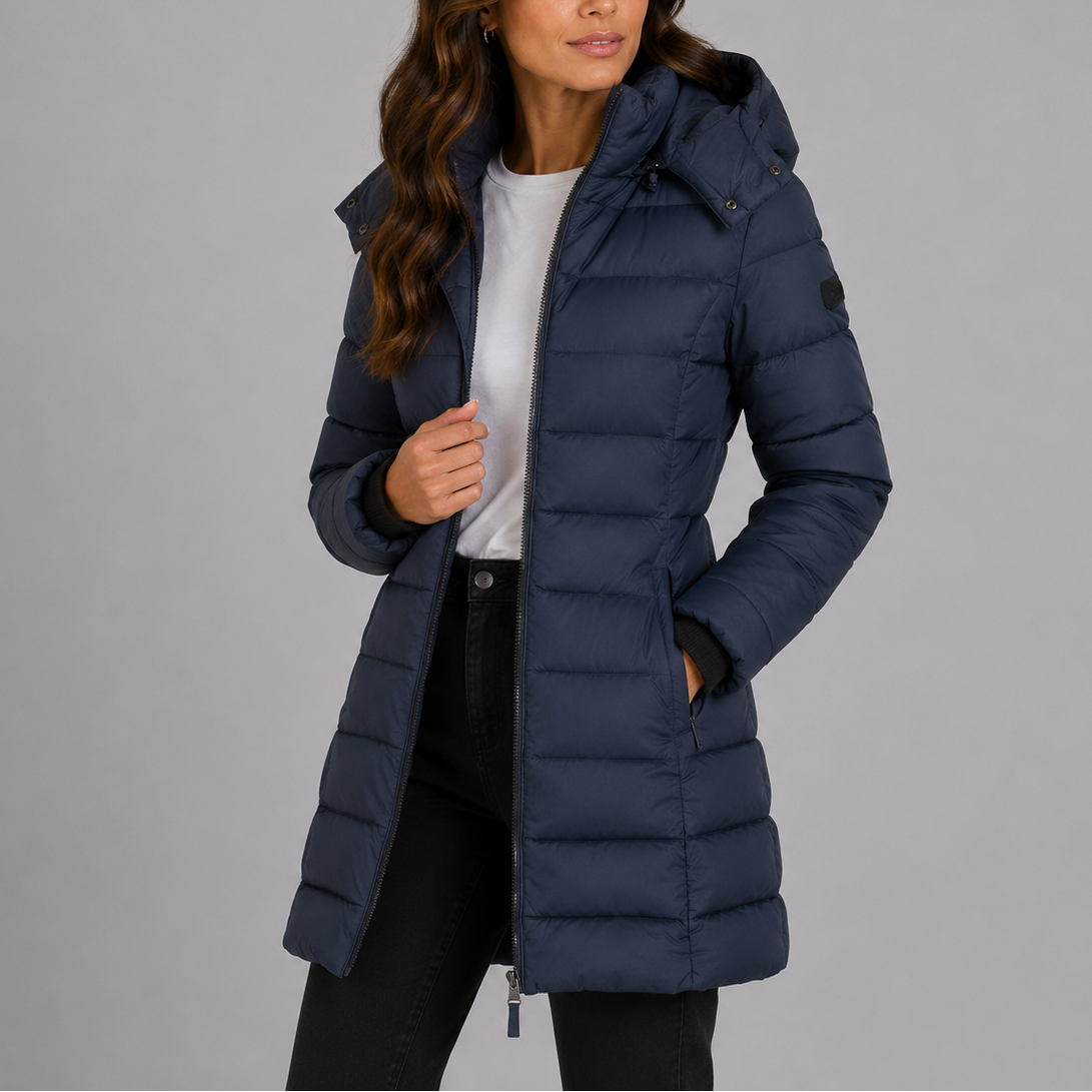 Women's Long Hooded Puffer Coat