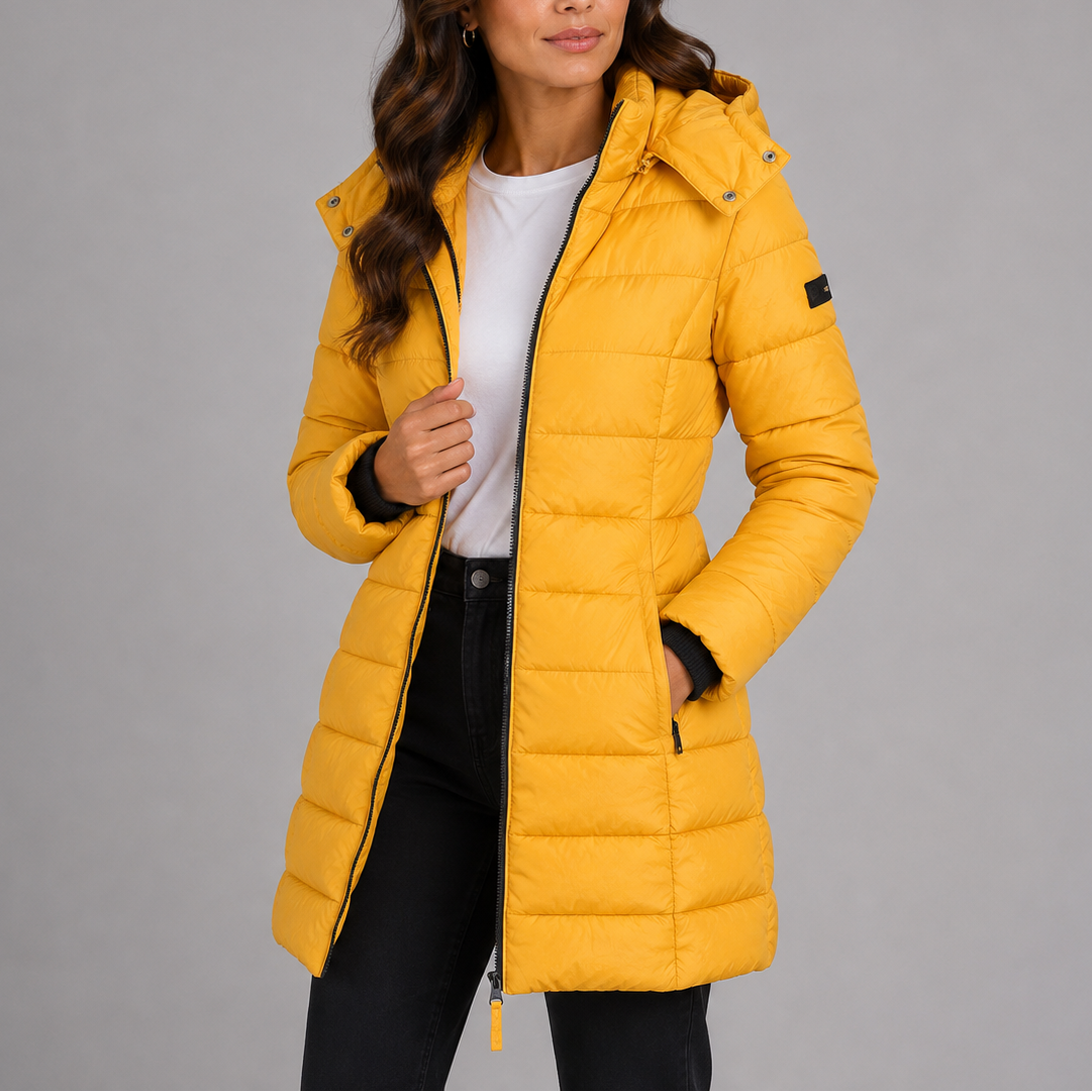 Women's Long Hooded Puffer Coat