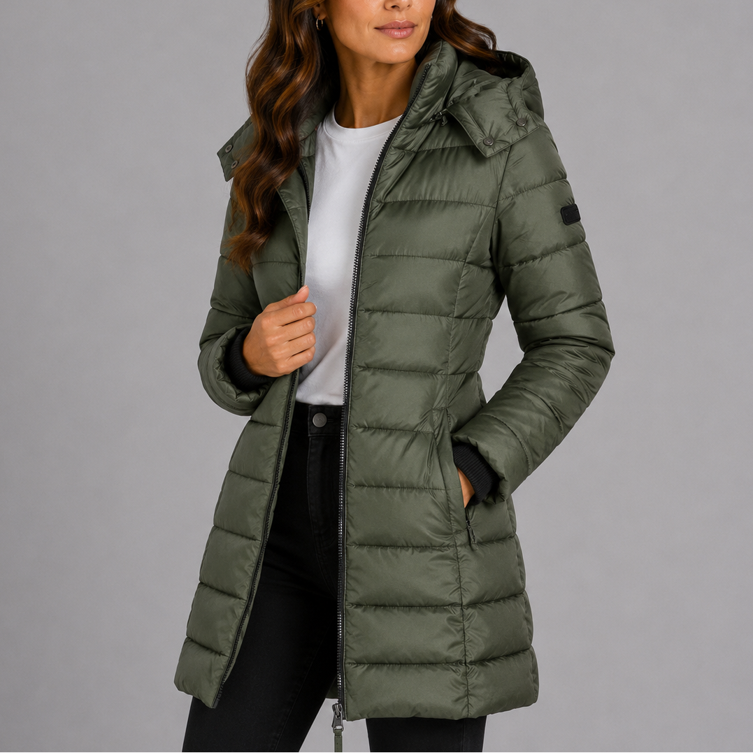 Women's Long Hooded Puffer Coat