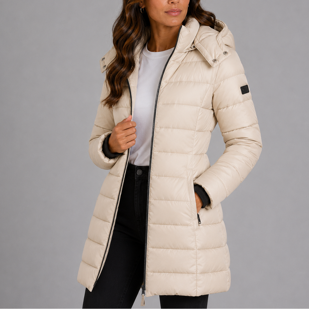 Women's Long Hooded Puffer Coat