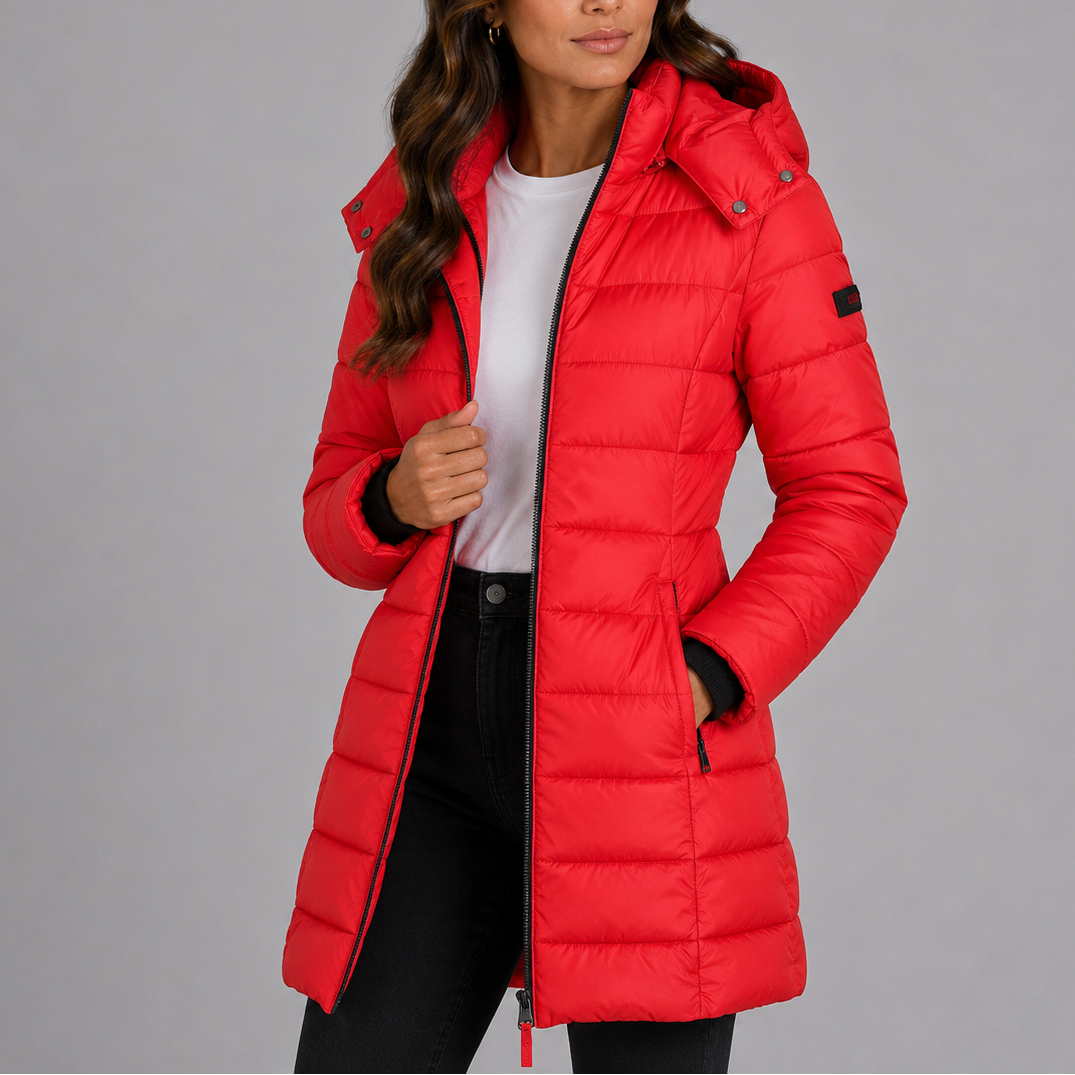 Women's Long Hooded Puffer Coat
