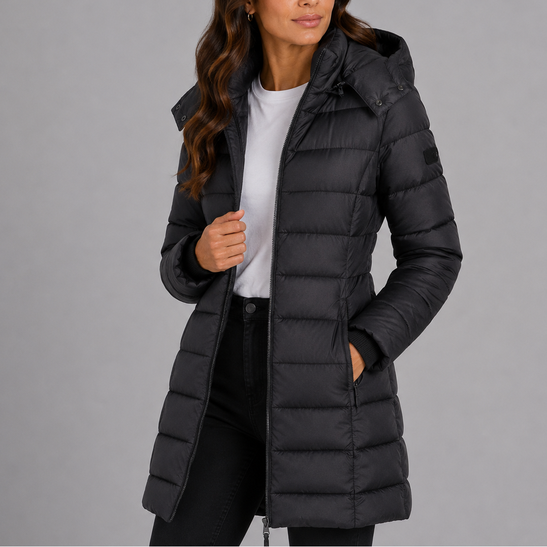 Women's Long Hooded Puffer Coat