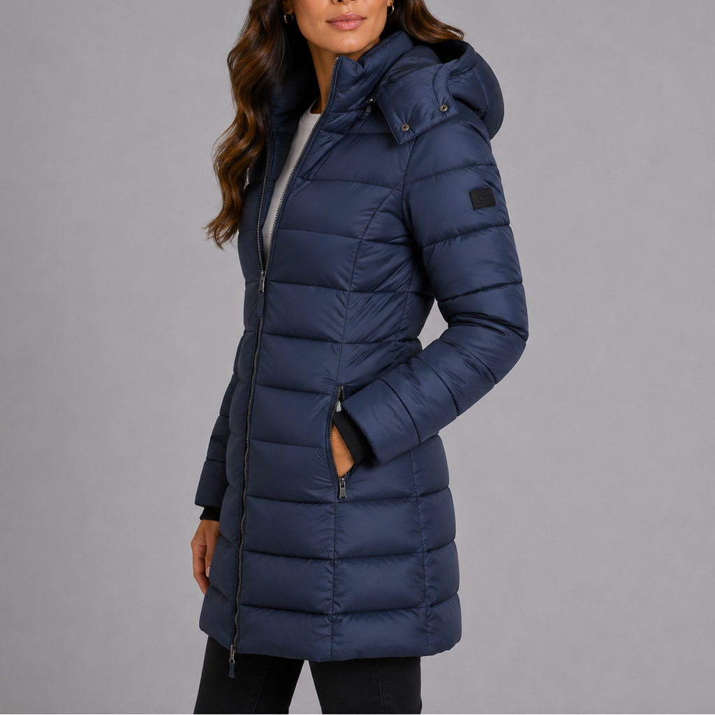 Women's Long Hooded Puffer Coat