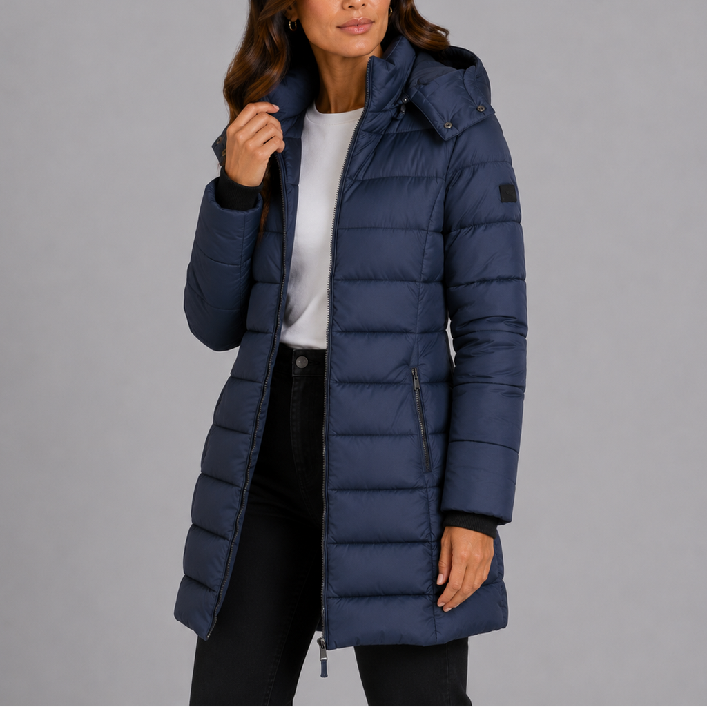 Women's Long Hooded Puffer Coat