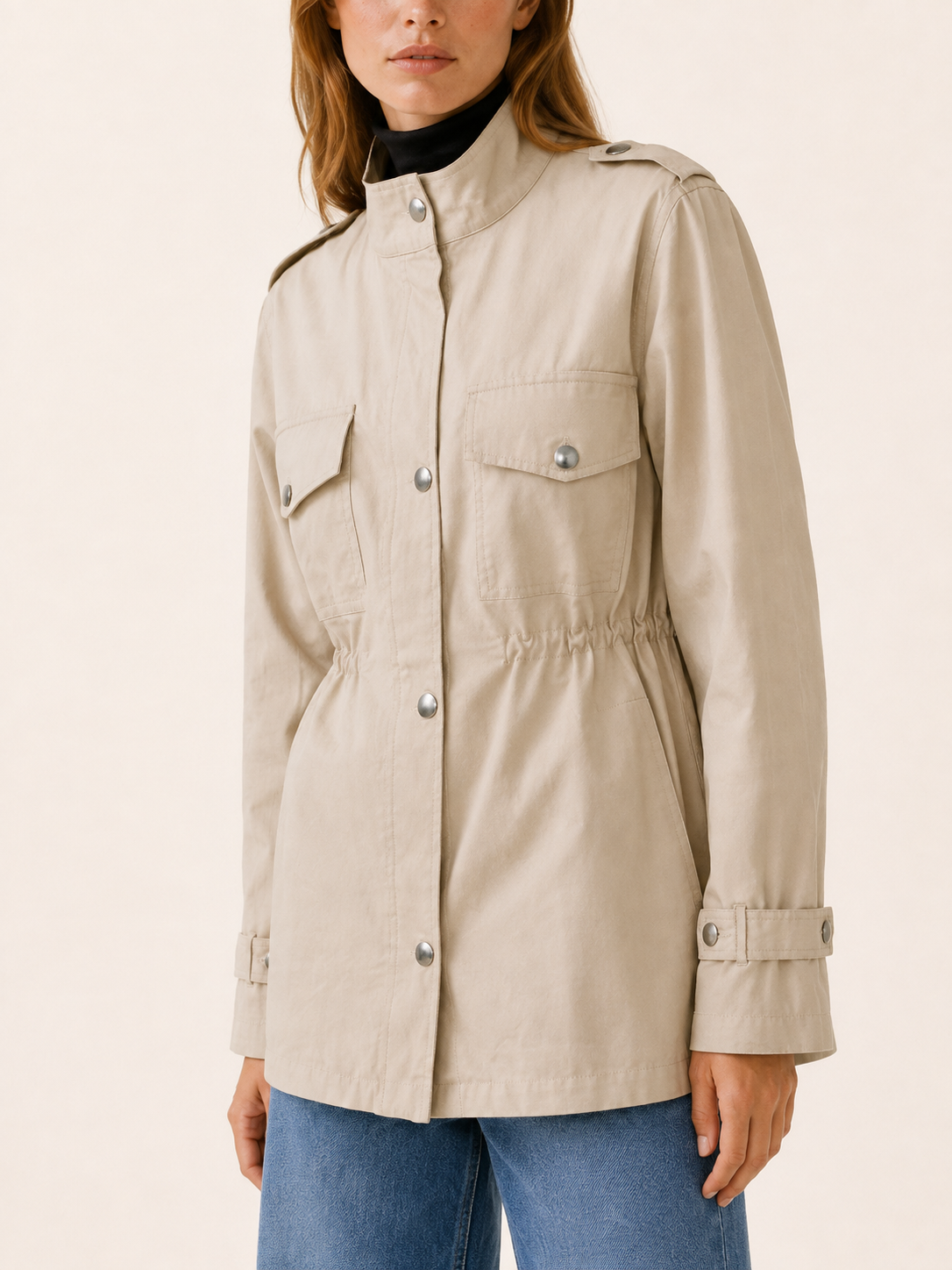Women's Shawl Collar Tie Waist Winter Coat