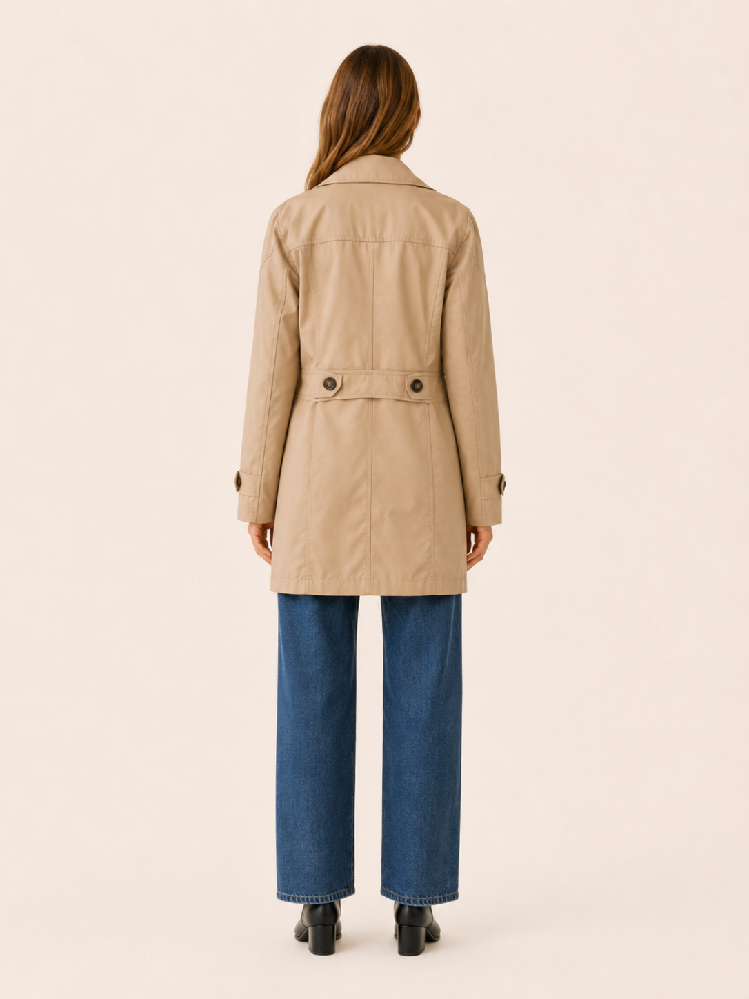 Women's Tailored Short Trench Coat
