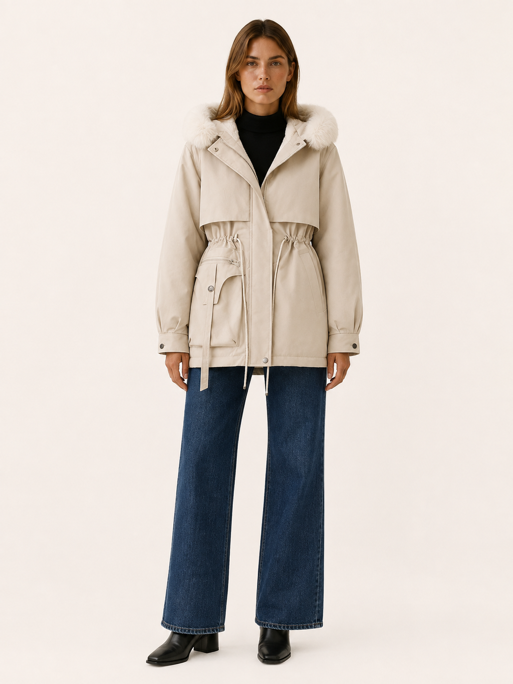 Women's Hooded Parka Jacket