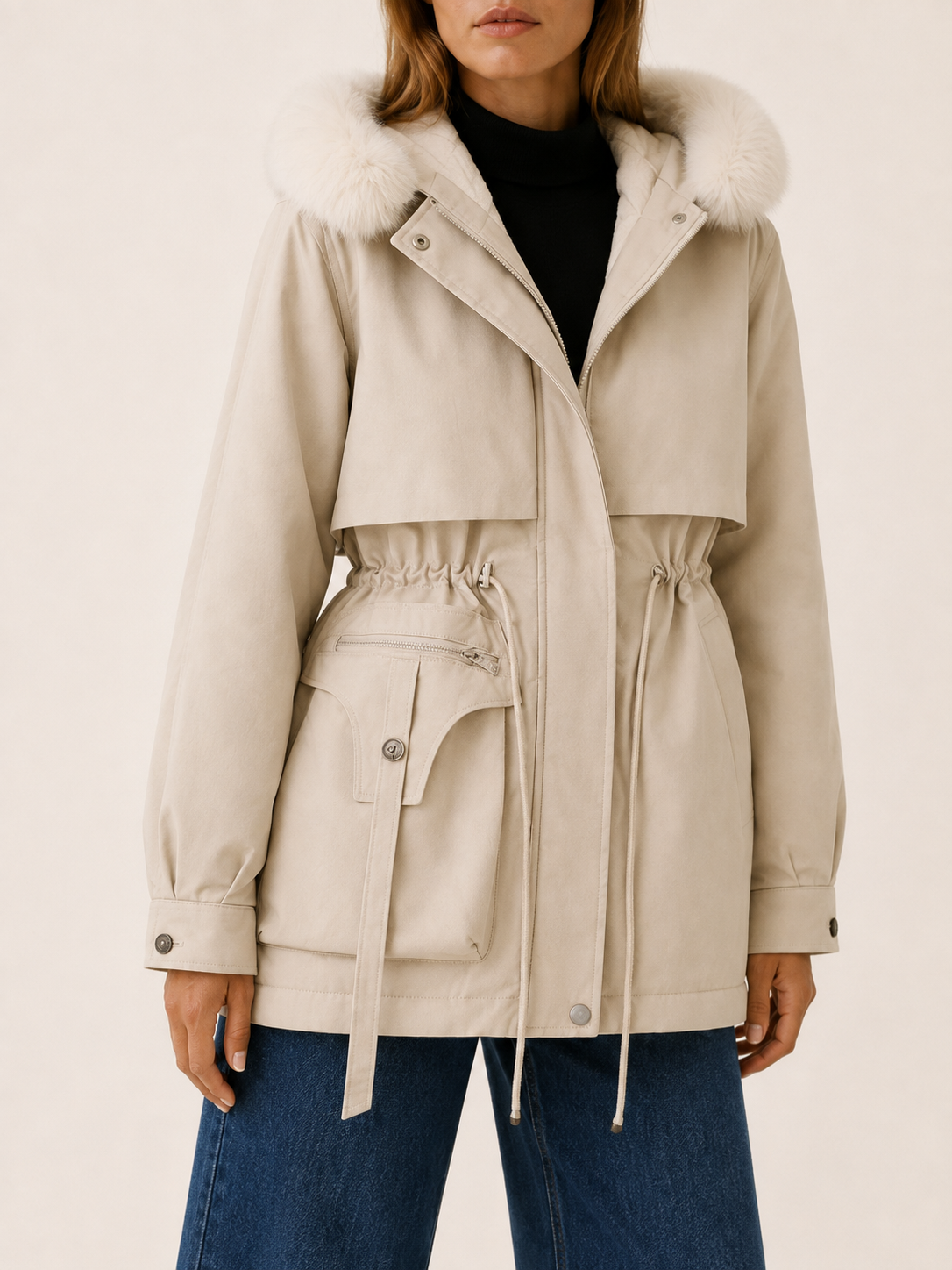 Women's Hooded Parka Jacket