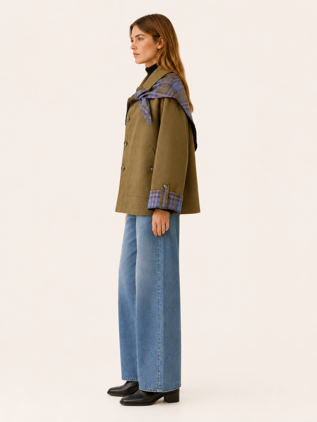 Women's Oversized Statement Collar Coat