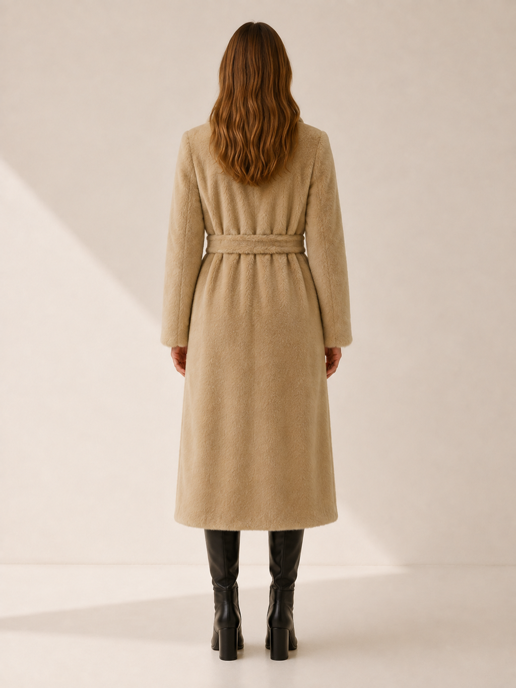 Women's Oversized Belted Long Coat