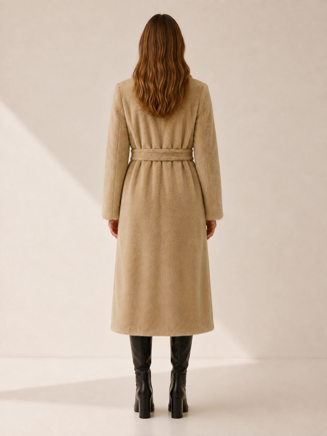 Women's Oversized Belted Long Coat