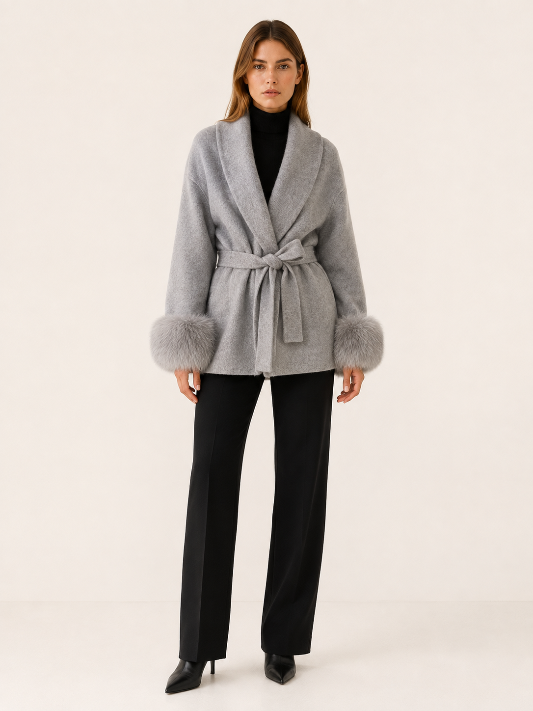 Women's Shawl Collar Winter Coat
