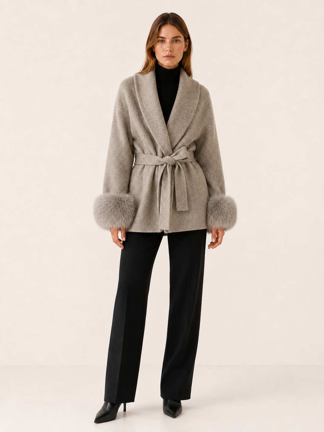 Women's Shawl Collar Winter Coat