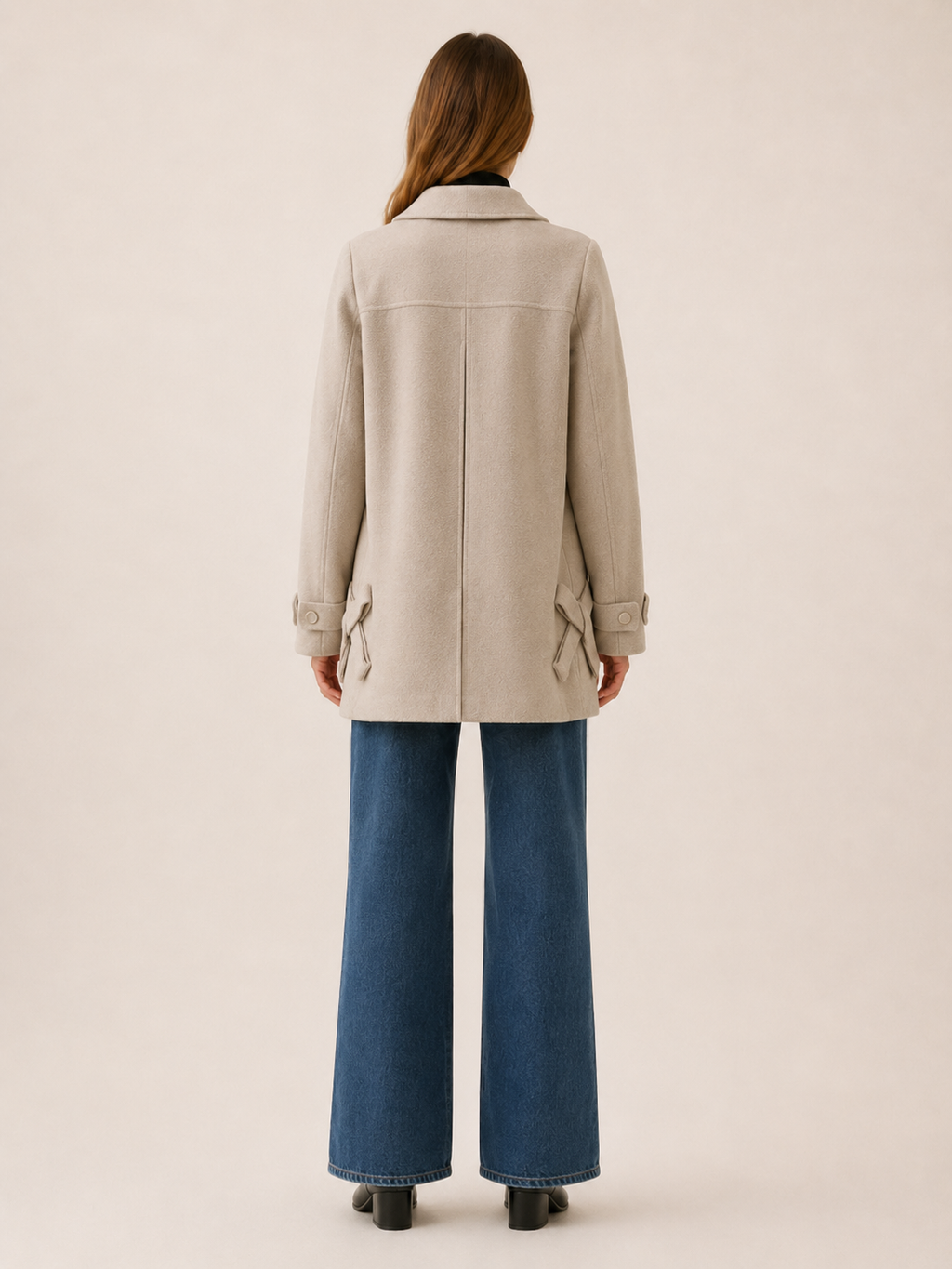 Women's Longline Button Front Coat